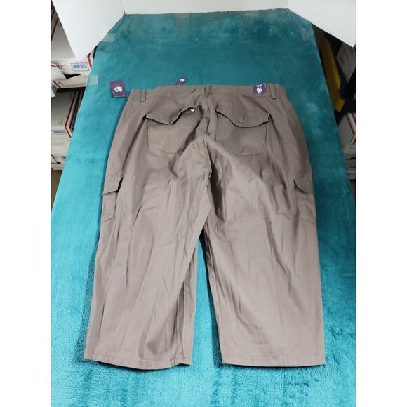 Gloria Vanderbilt Pants Size 16 W Womens Brown Stretch Capri Plus Cargo NWT - Picture 13 of 16